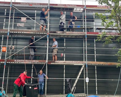 Fassadenputzaktion, die Zweite