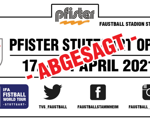 Pfister Stuttgart Open 2021 abgesagt