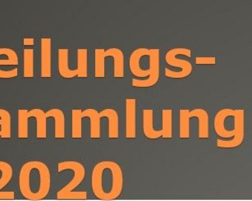 Abteilungsversammlung 2020